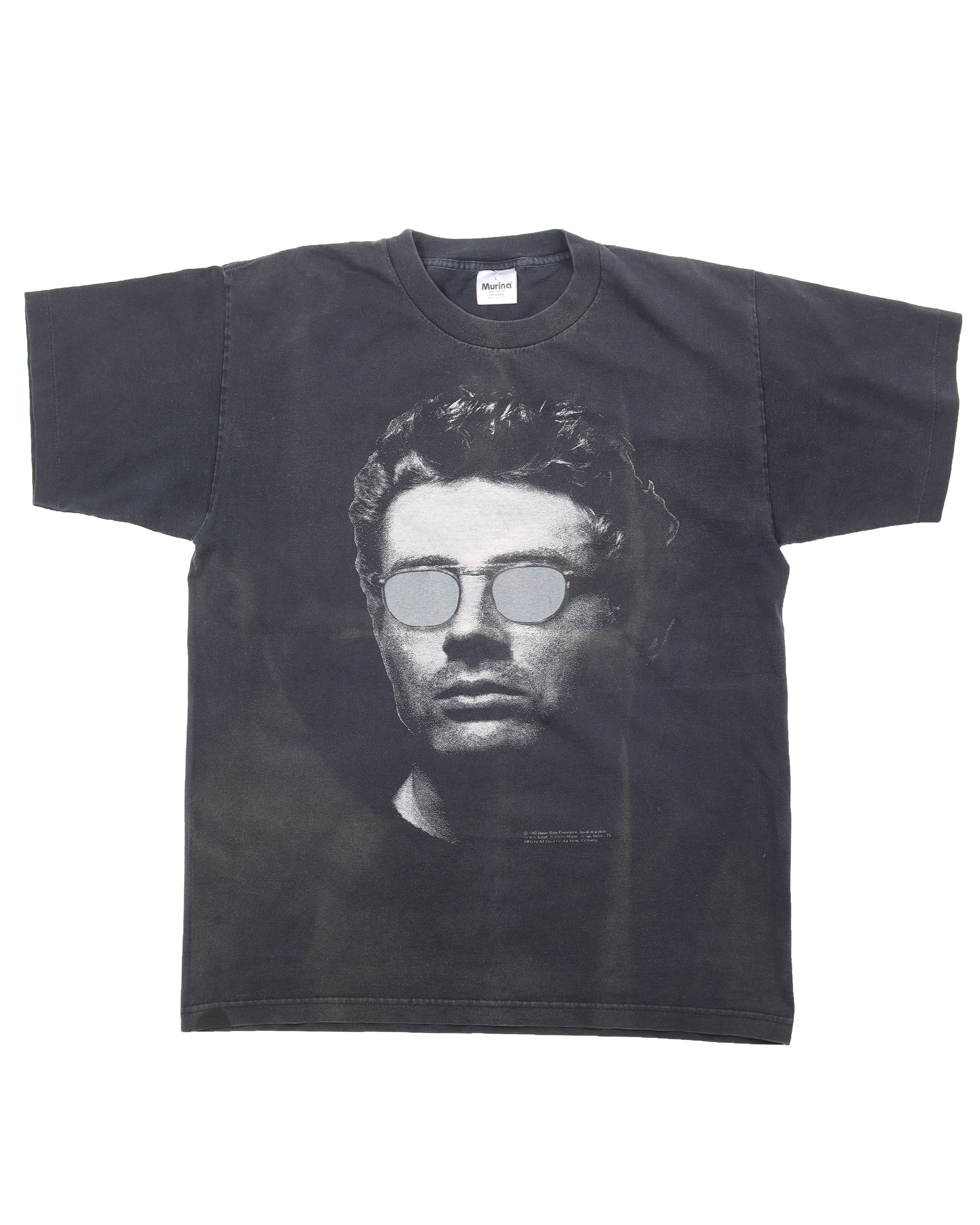 Vintage 1990s James Dean Retro T-Shirt - Classic White Cotton Tee for Men - Casual Wear & Retro Fashion Style