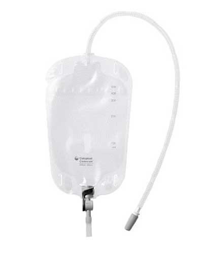 Coloplast Conveen Security+ Leg Bag with Lever Tap Outlet - 1000ml (34oz) Sterile Urinary Drainage Bag for Comfort & Security - Ideal for Travel, Work, and Active Lifestyles