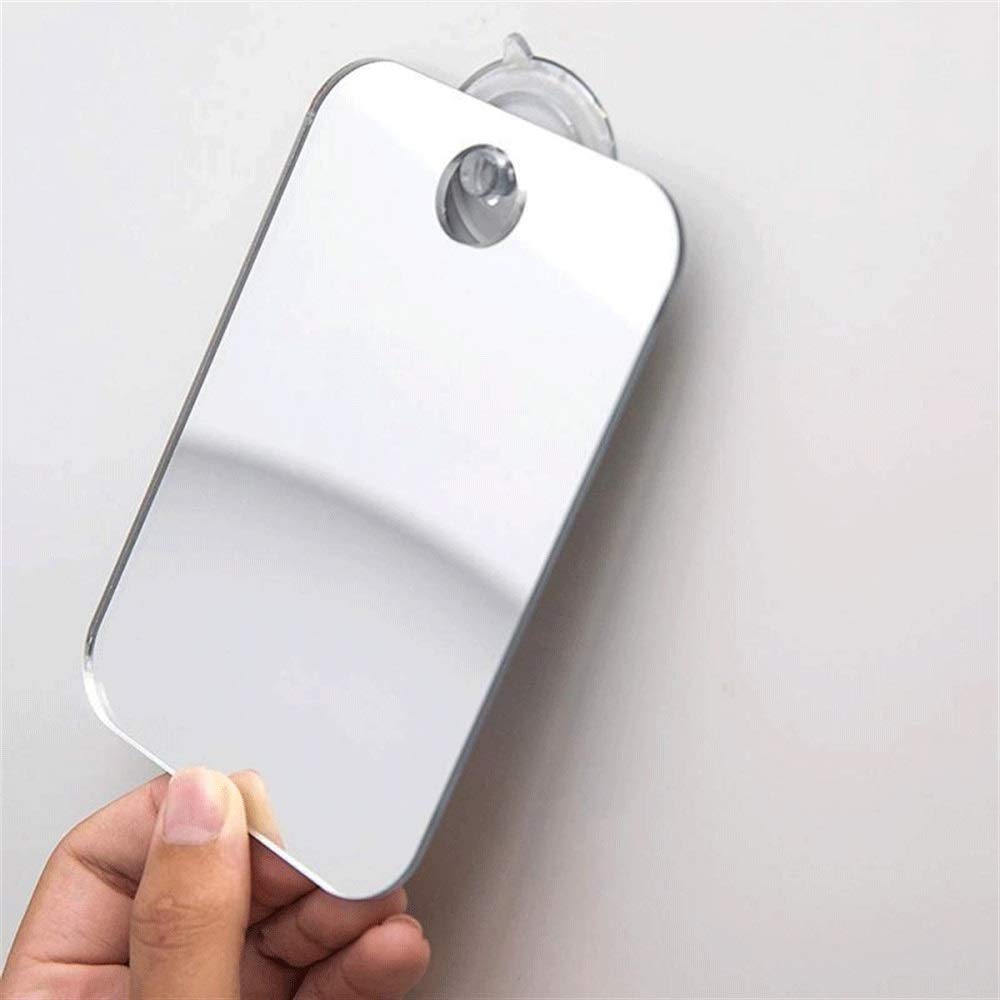 FXLYMR Desktop Makeup Mirror - Fog Free, Unbreakable Beauty Mirror for Bathroom & Travel - 13 x 17cm - Perfect for Shaving, Makeup Application & Grooming on the Go