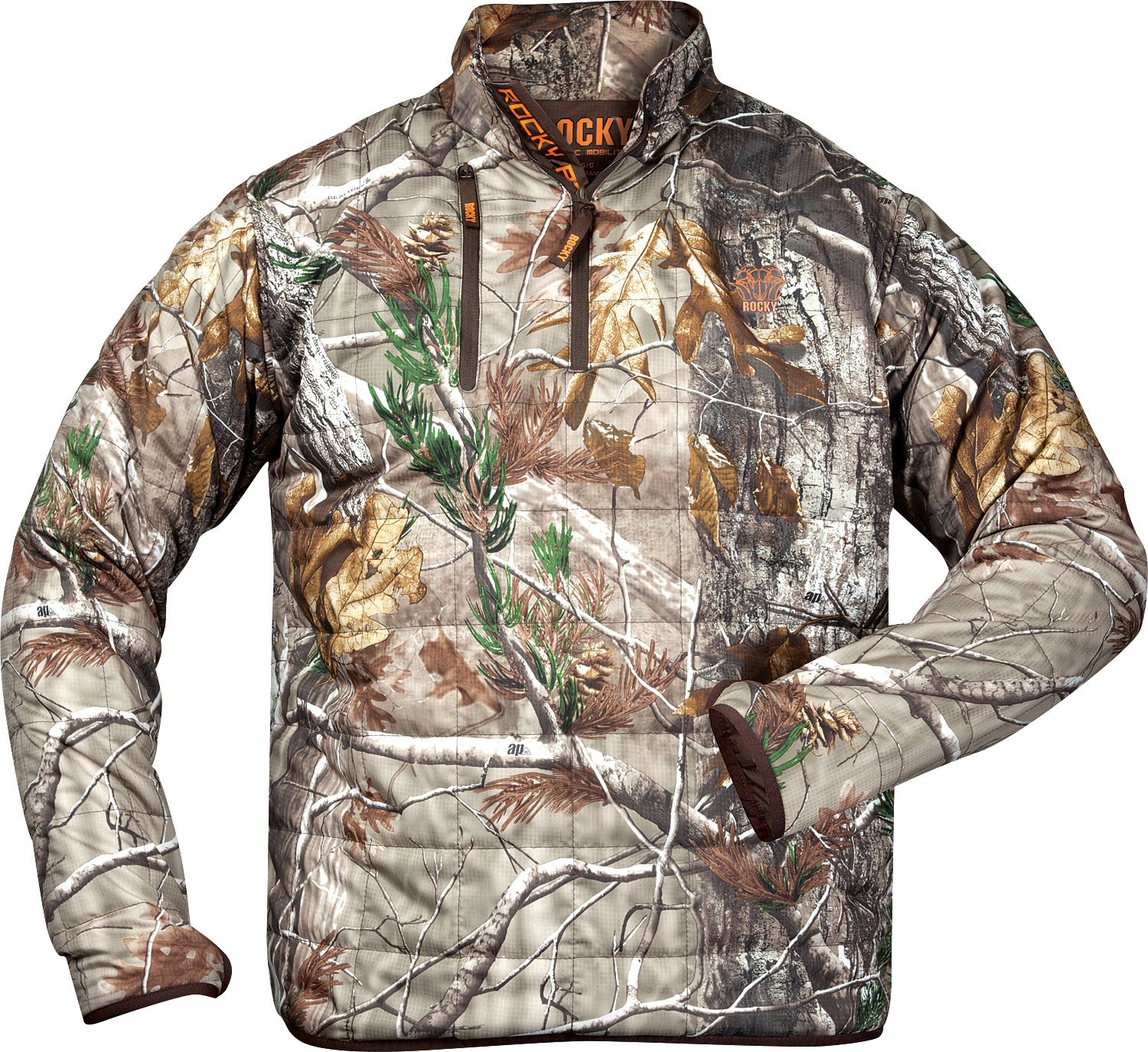 Rocky Men's Athletic Mobility L2 Max Protect Primaloft 1/4 Zip Top - Lightweight Insulated Jacket for Running, Hiking & Outdoor Activities