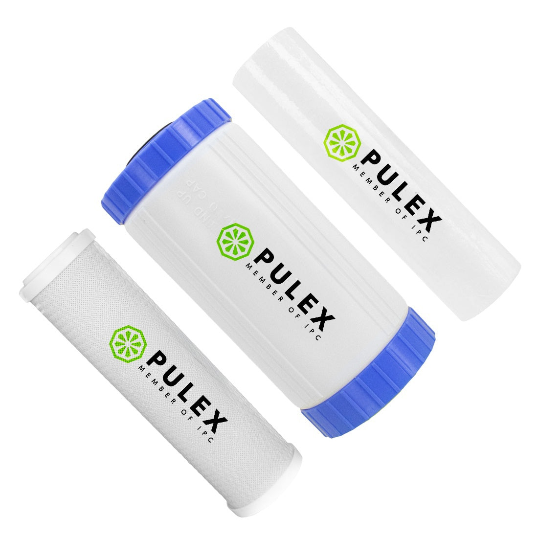 Pulex Carbon Sediment DI Water Filter Replacement Cartridge Set for Hydro Systems - Clean Drinking & Aquarium Water Filtration