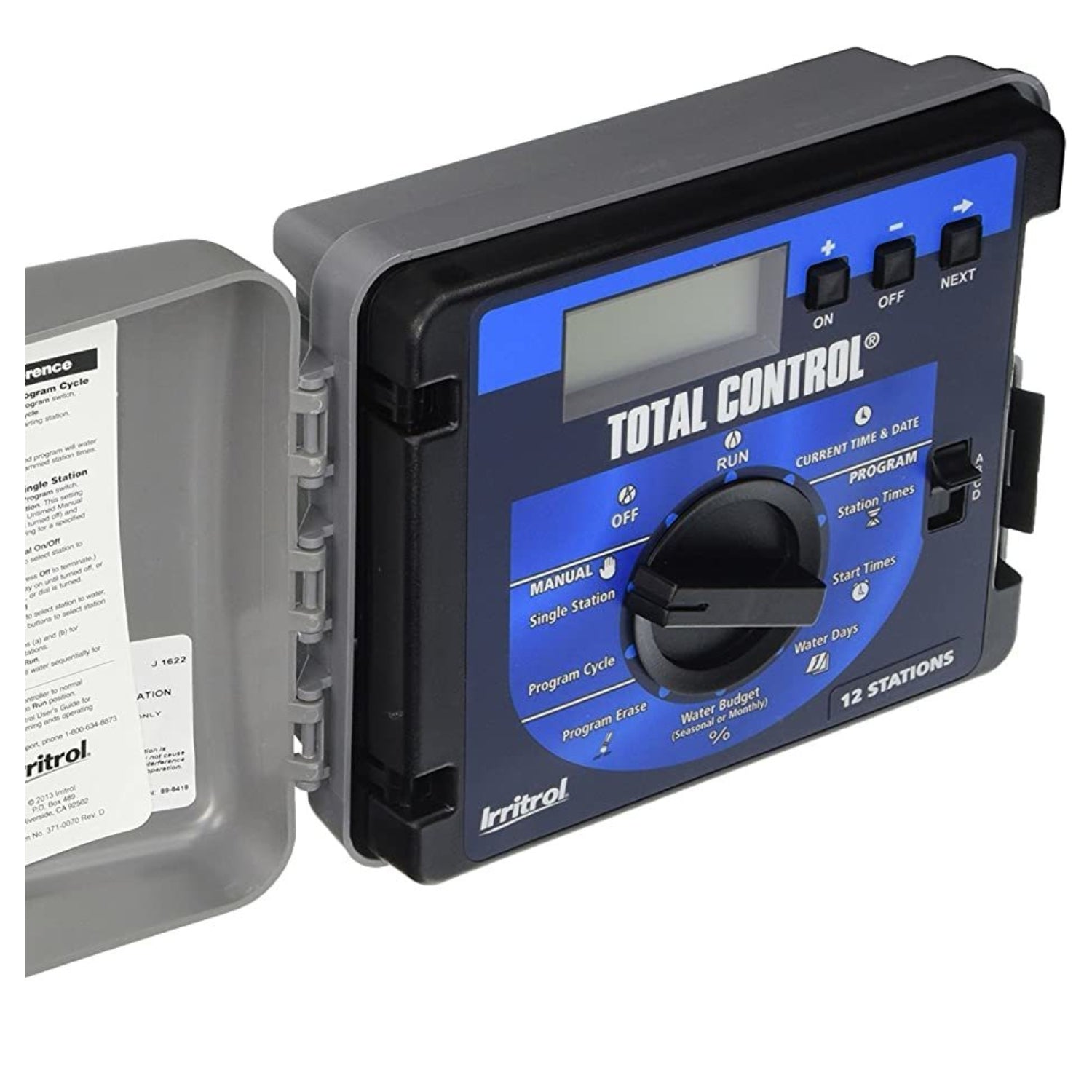 Irritrol TC 6IN R Total Control 6 Station Indoor Sprinkler Controller - Smart Watering System for Home & Garden Irrigation