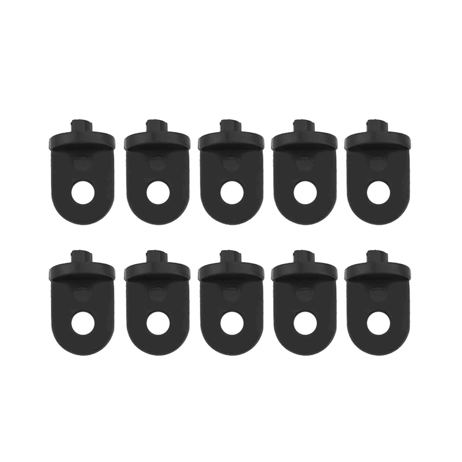 10PCS Heavy Duty Plastic Greenhouse Hooks - Black Hanging Hooks for Plants, Kitchen, Bathroom, Bedroom & Office Organization - Perfect for Hanging Tools, Towels, Decor & More