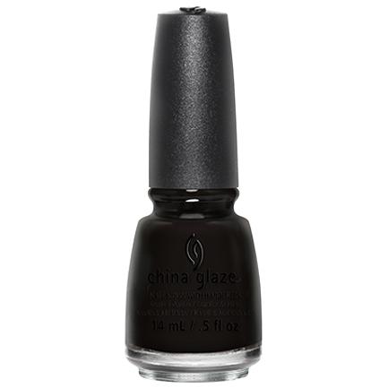 China Glaze Liquid Leather Nail Polish - 0.5 oz / 14.7ml - High Gloss Black Lacquer #70576 - Perfect for Salon, Home Manicures & Gothic Nail Art