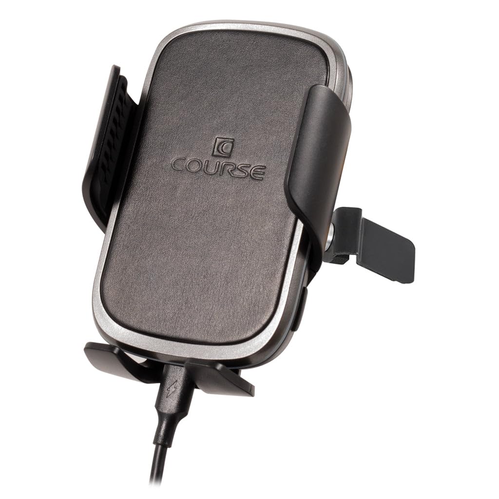 Course Motorsports DirectFit Wireless Charging Car Phone Mount for Honda Civic (2016-2021) - Auto-Grip Phone Holder & Fast Charger (Black) | Perfect for Commuting, Road Trips & Hands-Free Navigation