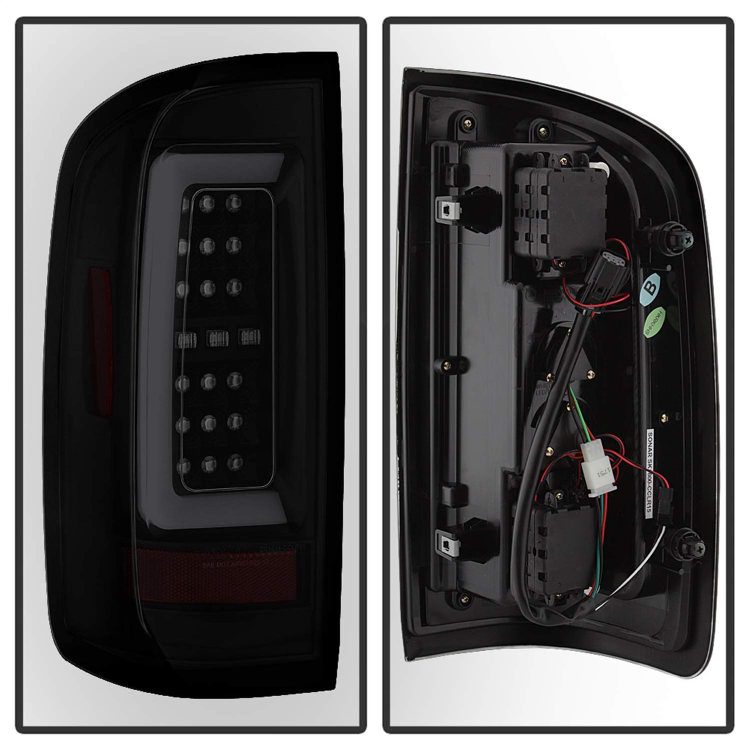 Spyder 5085252 Auto LED Tail Lights (Black/Smoke) - High-Performance Lighting for Trucks & SUVs