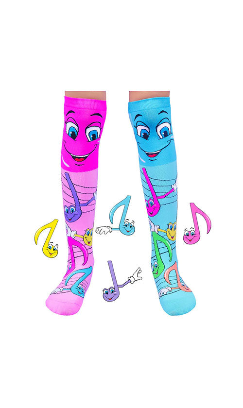 Madmia Music Notes Socks - Fun Musical Note Pattern Ankle Socks for Musicians & Music Lovers - Perfect for Performances, Gifts & Everyday Wear