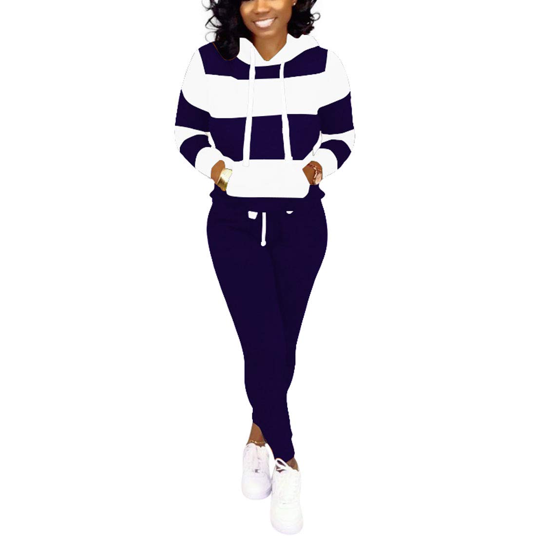 Nimsruc Women's Two Piece Jogging Suits - Casual Tracksuit Set for Running, Gym, Lounge & Streetwear
