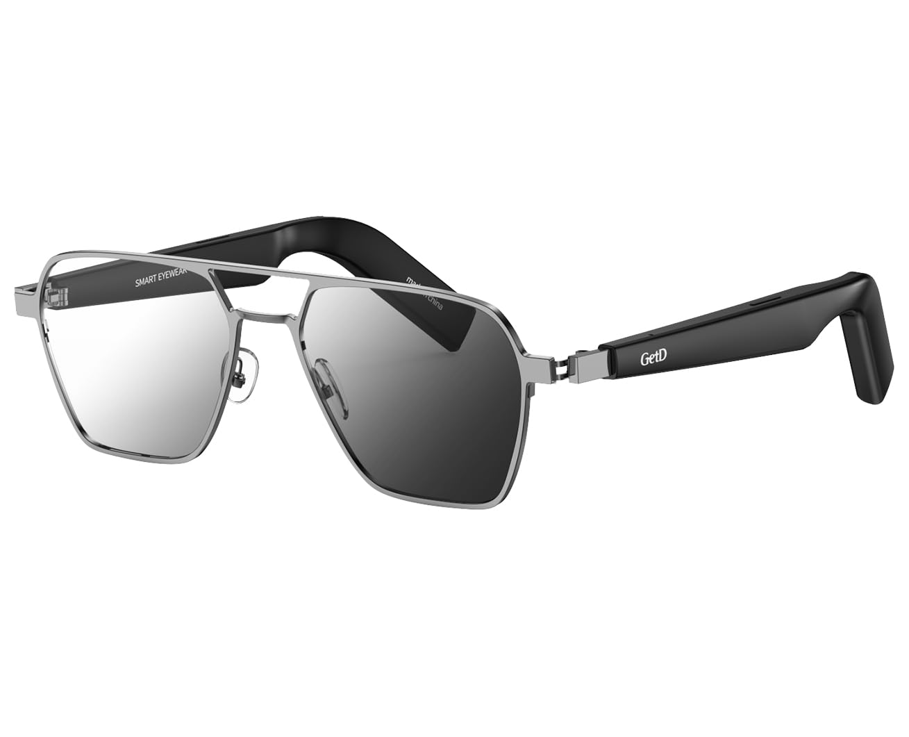 Smart Glasses with AI Language Translator - Wireless Bluetooth, ChatGPT Integration, 11H Battery Life, Anti-Blue Light & UV Protection - Voice Control with Built-in Mic & Speakers for Gaming, Meetings & Travel - Hands-Free Tech for Multilingual Communication