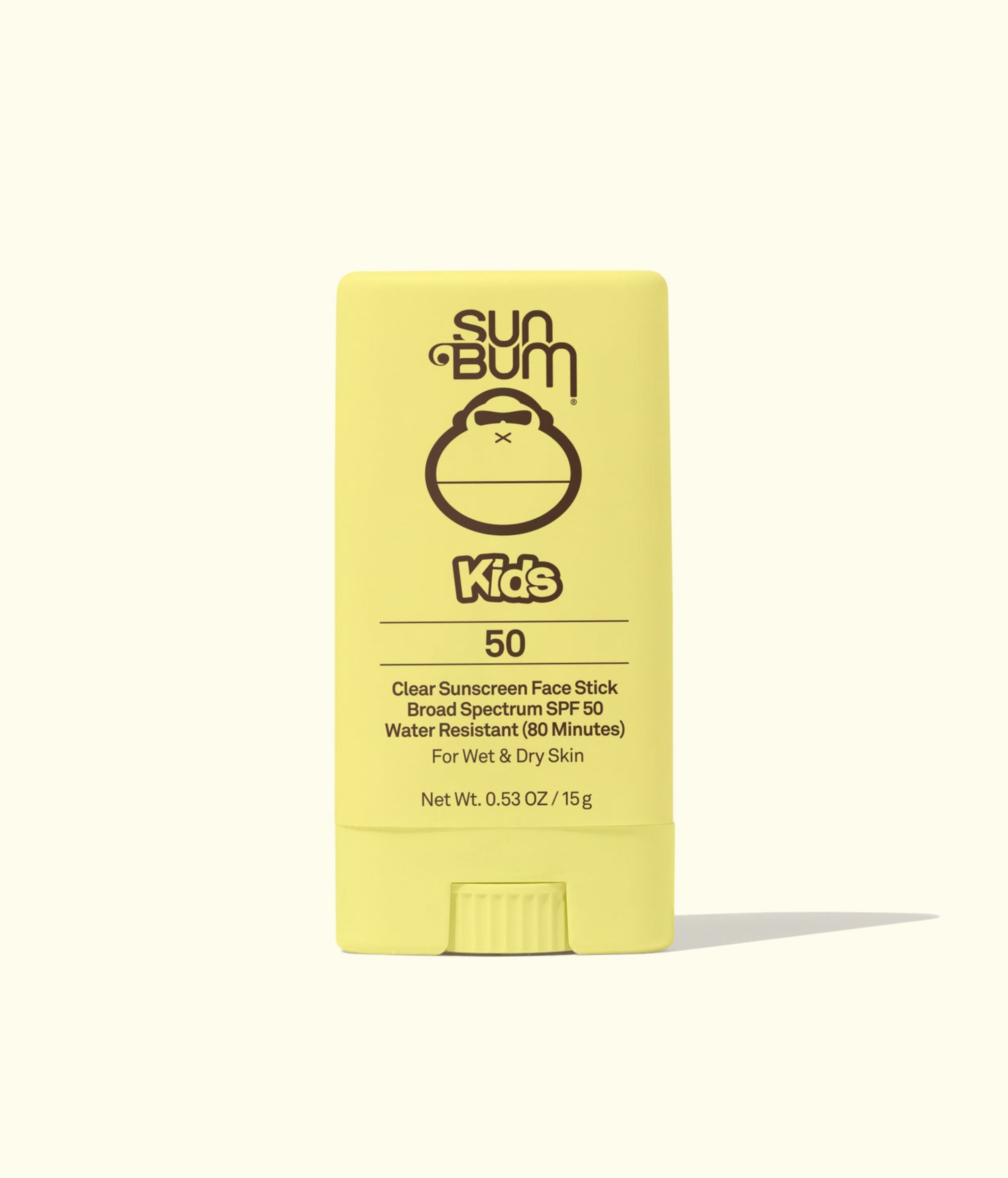 Sun Bum Kids SPF 50 Clear Sunscreen Face Stick - Waterproof & Hypoallergenic Sun Protection for Children - Perfect for Beach, Pool & Outdoor Activities