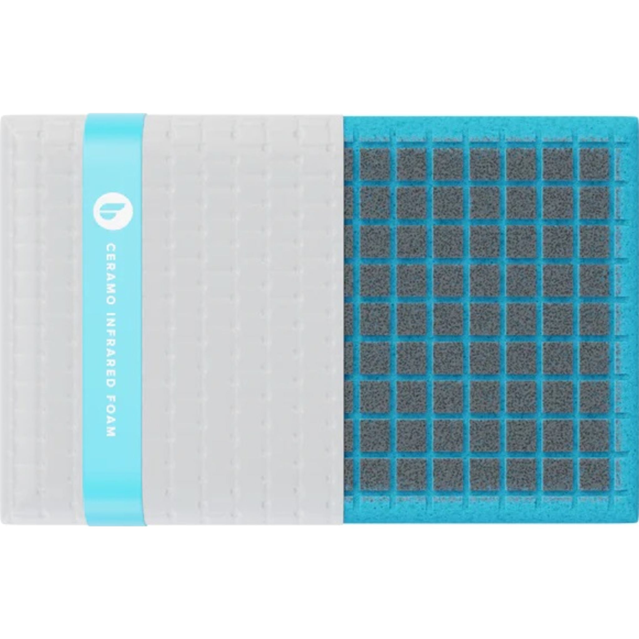 Blu Sleep Ceramo Air Memory Foam Pillow - Medium Firm Orthopedic Support for Neck Pain Relief - Perfect for Side, Back & Stomach Sleepers