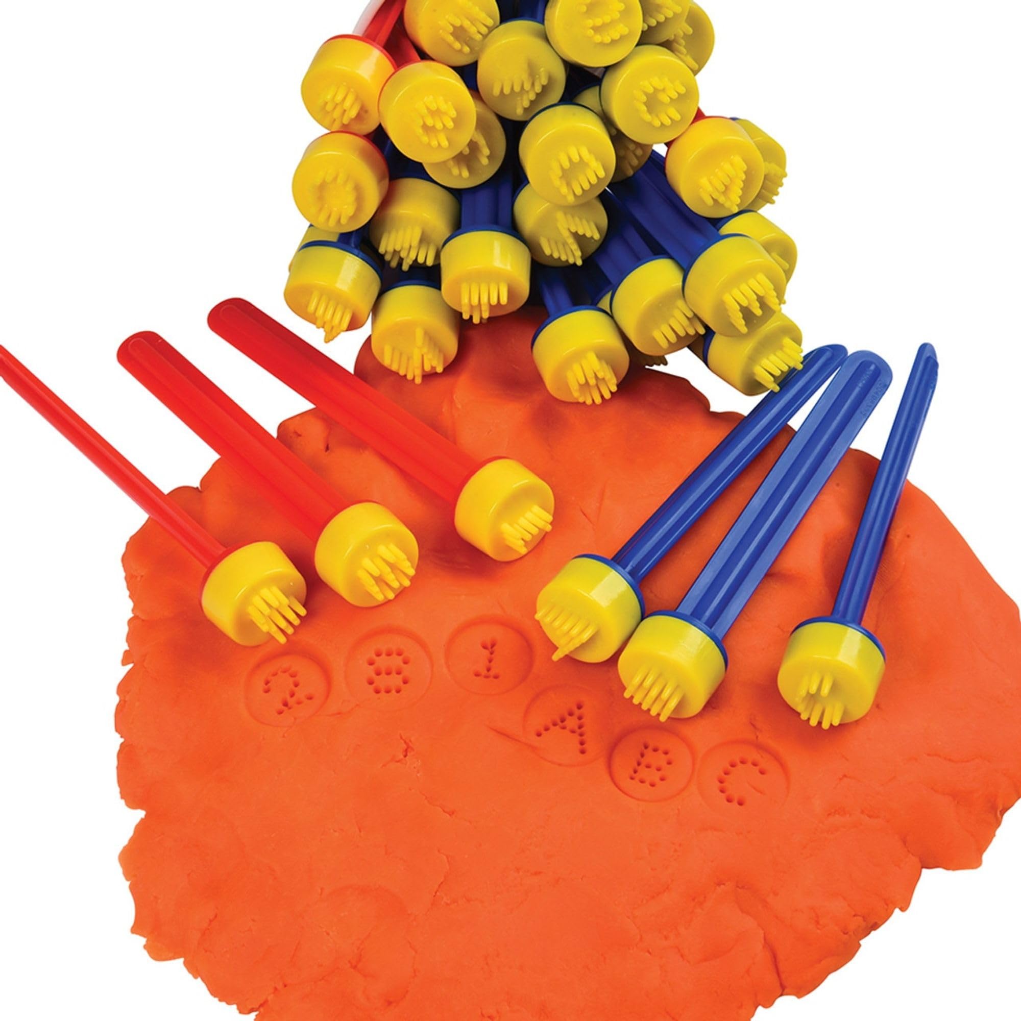 Marvel Education Alphabet & Number Clay Stampers Set - 36pcs, 4.75