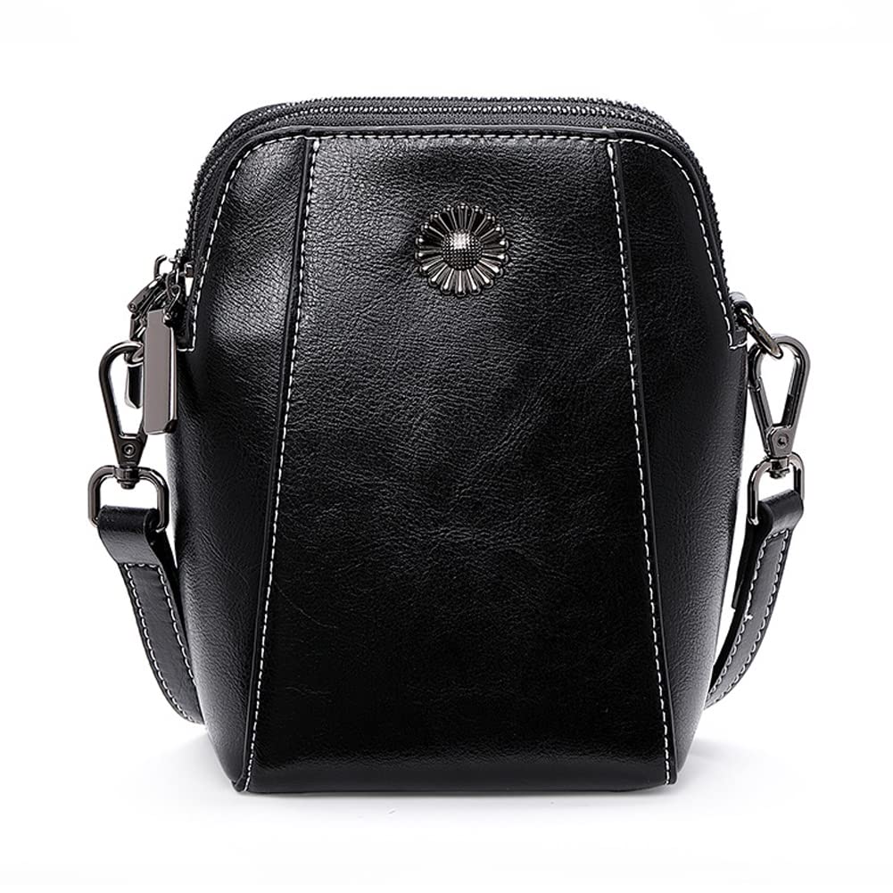 Yohora Genuine Leather Crossbody Bag for Women - Small Shoulder Purse with Phone Wallet Pocket (Perfect for Work, Travel & Everyday Use)