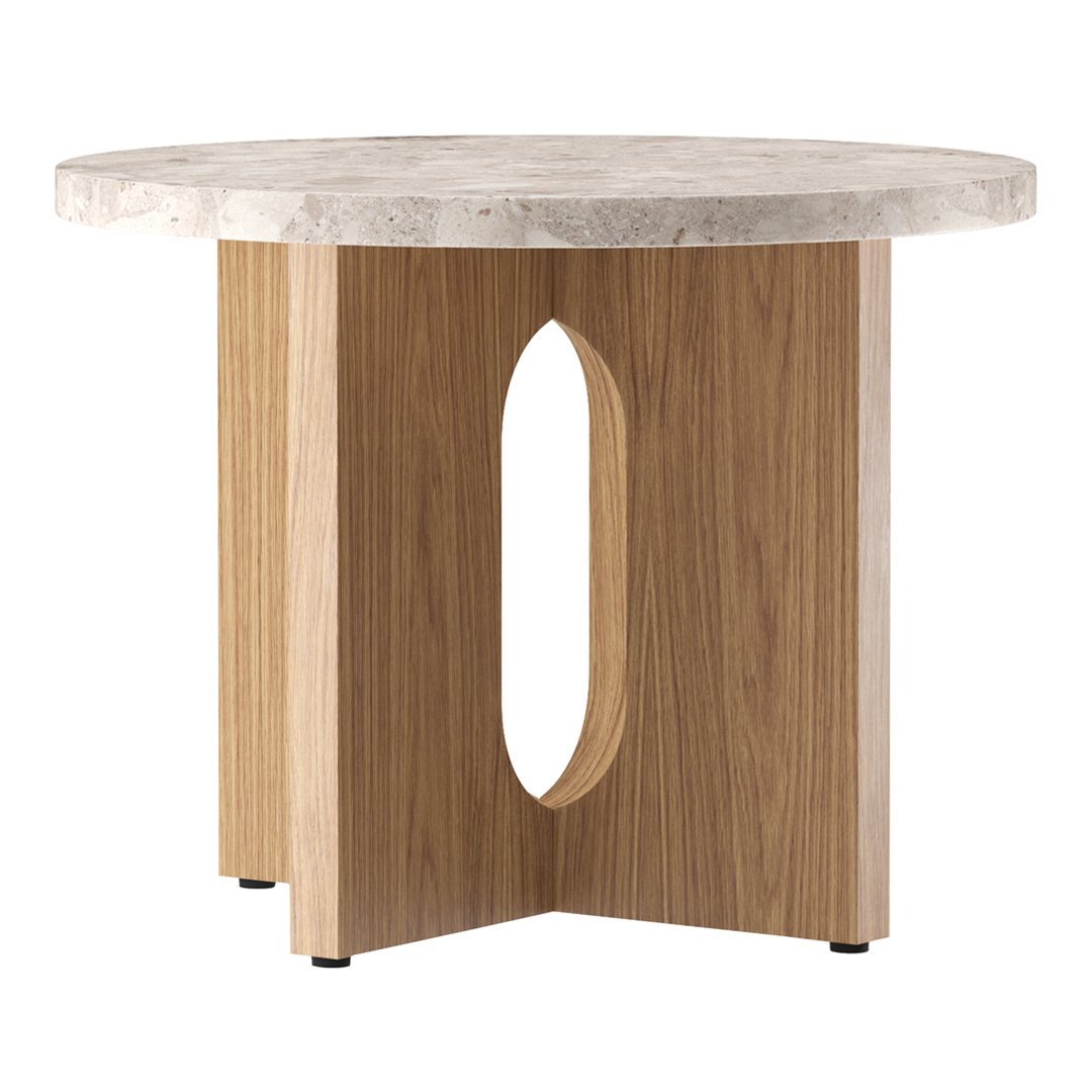 Modern Androgyne Side Table - Minimalist Nightstand, Bedside Table for Bedroom, Living Room & Office - Stylish End Table with Storage Shelf