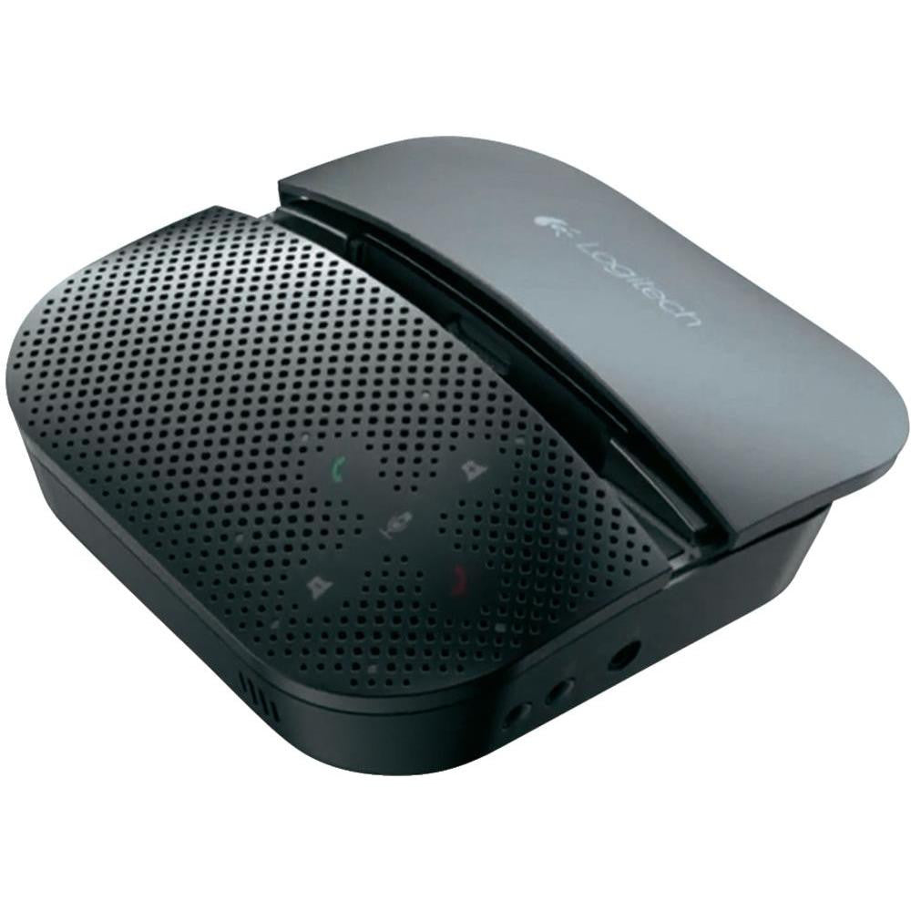 Logitech P710e Mobile Speakerphone with Noise Canceling - Portable Bluetooth Speaker for Conference Calls, Home Office & Remote Work - High-Quality Audio for Zoom, Teams & Skype Meetings
