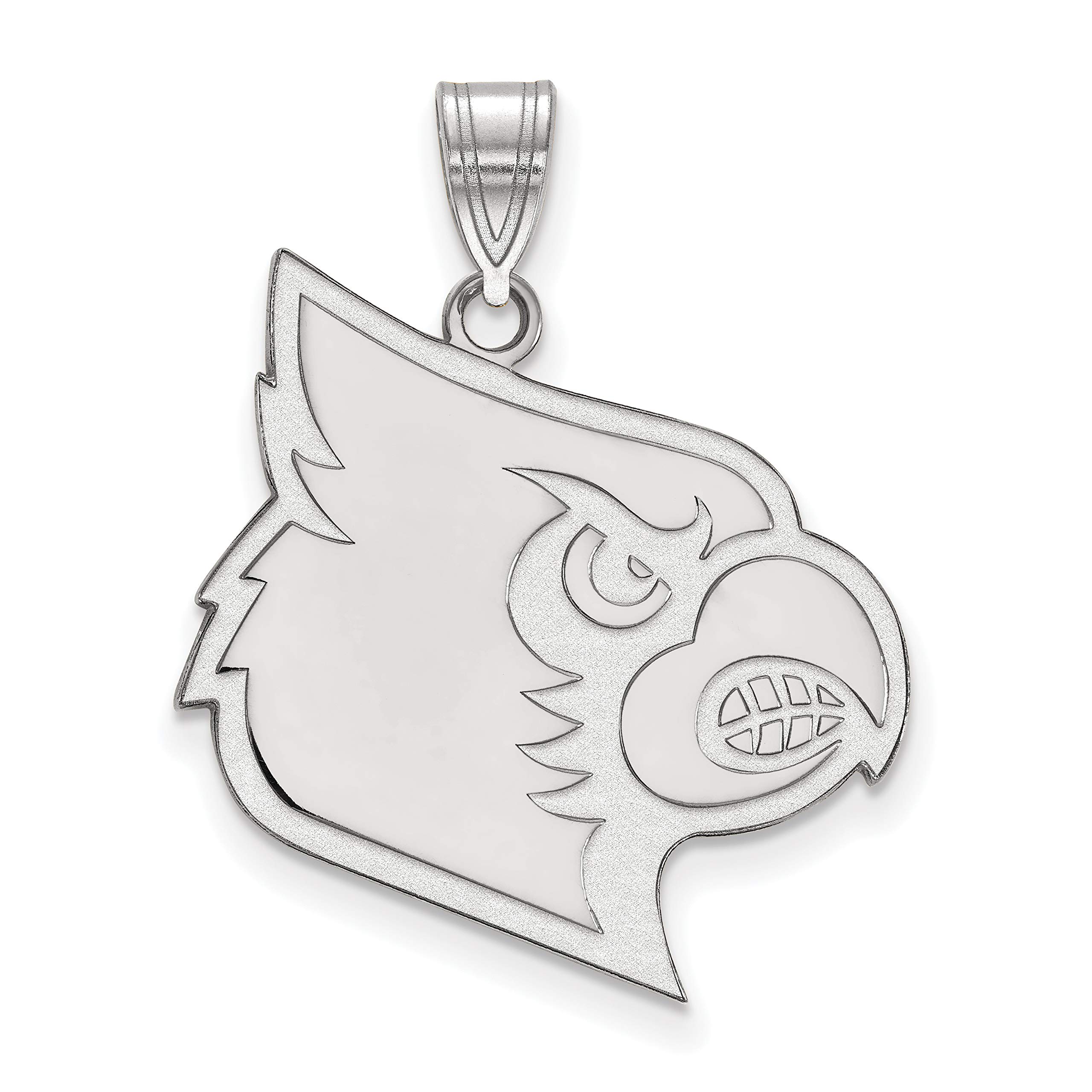 University of Louisville Cardinals Sterling Silver Mascot Head Pendant - Perfect for Game Day, Graduation Gifts & School Spirit Jewelry