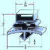 G10 26 X 27 7/8 OD Magnetic Door Gasket - 4 Sided Dart Mounted, 3/8