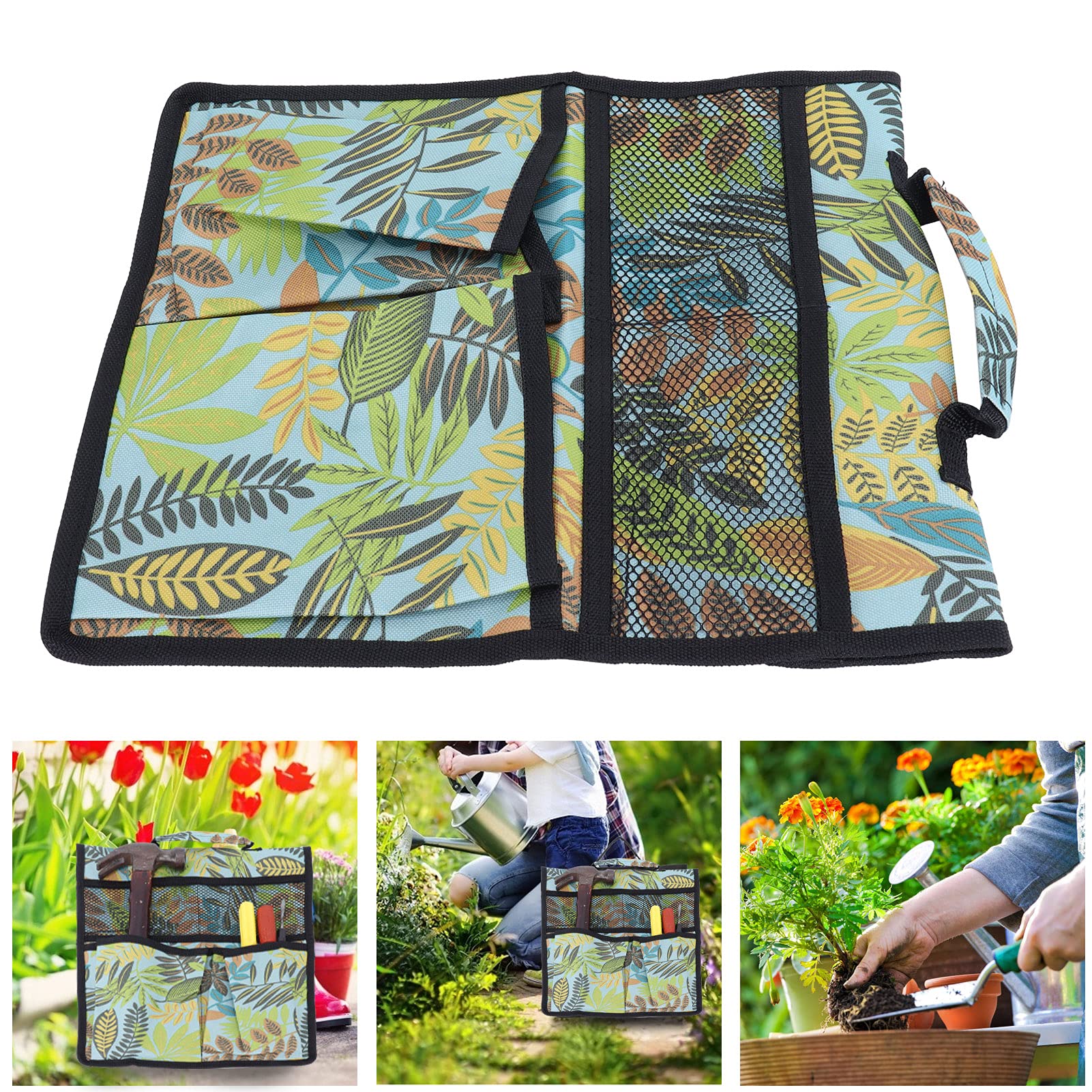 Heavy Duty 600D Oxford Garden Cart Tool Bag with Handle - Durable Storage Organizer for Garden Tools, Landscaping Equipment & Home Use - Perfect for Gardeners, DIY Enthusiasts & Outdoor Work