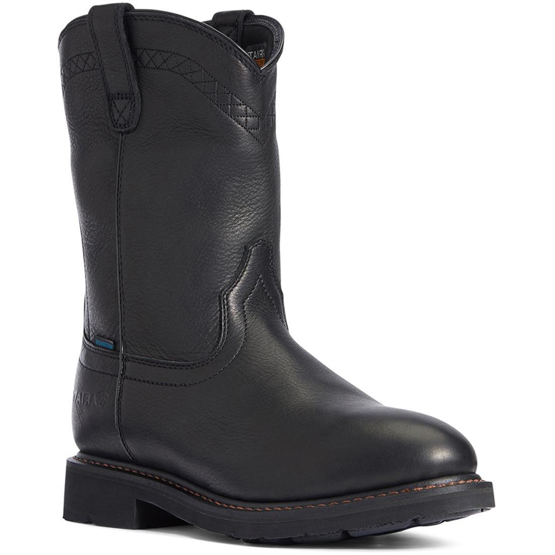 Waterproof Soft Toe Pull On Boots for Men & Women - Comfortable Slip Resistant Work Boots for Hiking, Construction & Outdoor Activities