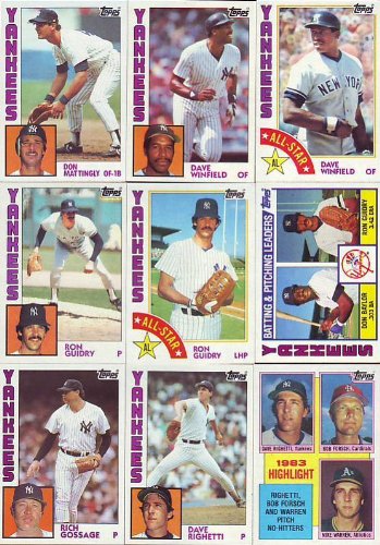 1984 Topps Baseball Complete 792 Card Mint Set - Includes Don Mattingly & Darryl Strawberry Rookie Cards | Perfect for Collectors, Investors & Sports Memorabilia Enthusiasts