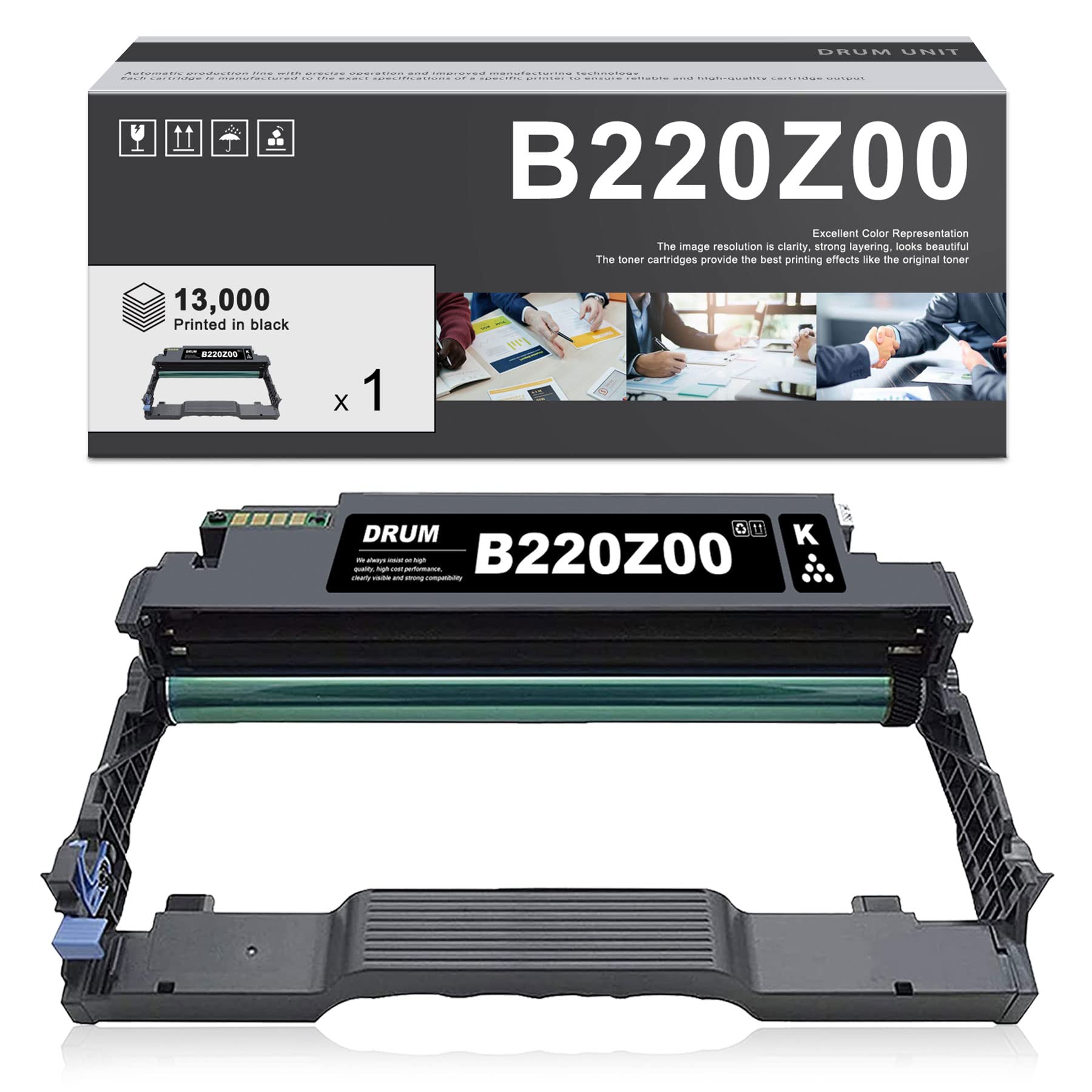 DOPHEN B220Z00 Black Toner for Lexmark Printers - High Yield 13K, Office Use