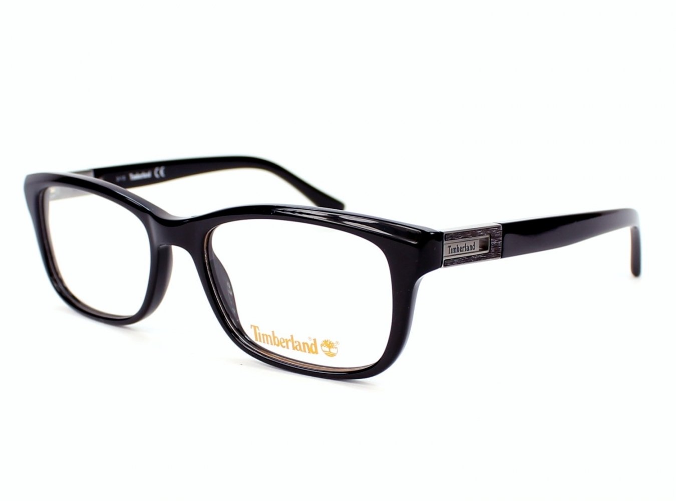 Timberland Men's Acetate Optical Frame - Black & Transparent Non-Polarized Glasses (54mm) | Classic Eyewear for Work & Outdoor Activities