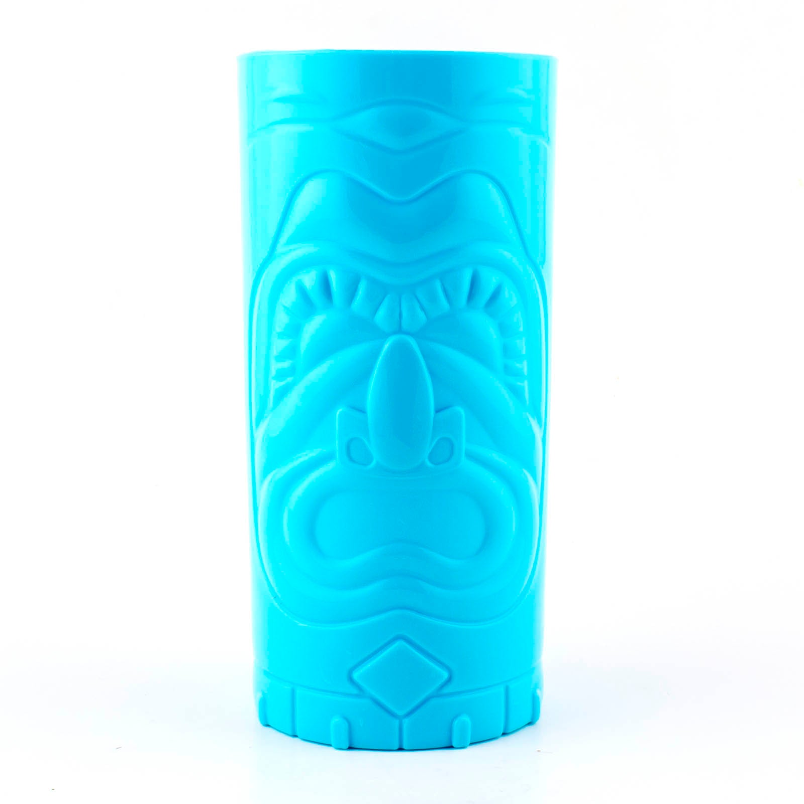 BarConic® Blue Plastic Tiki Cup - 26oz Extra Large Party Cups for Tropical Drinks, Cocktails & Summer Beverages - Perfect for Luau, Beach Parties & Poolside Gatherings