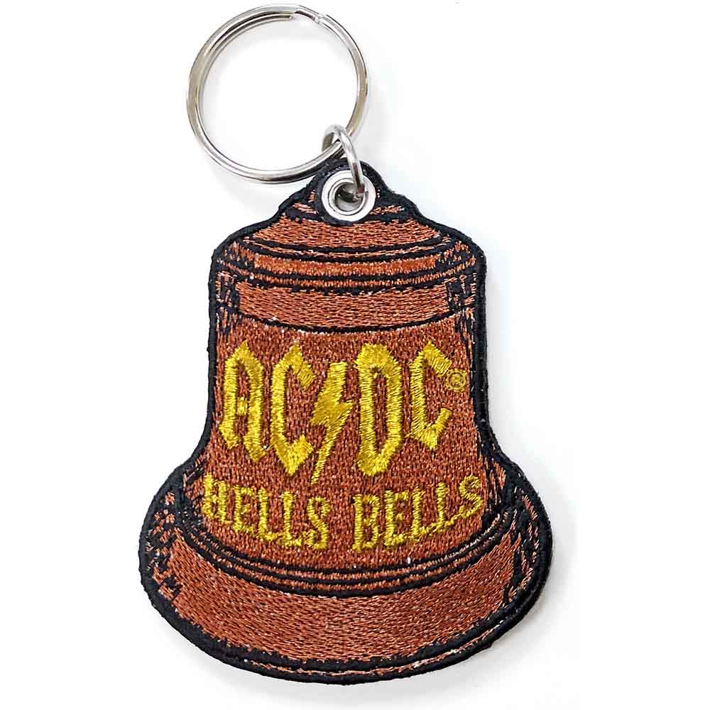 AC/DC Patch Keychains - Hells Bells Rock Band Merchandise for Backpacks, Jackets & Guitar Cases - Perfect for Music Fans & Concert Gifts