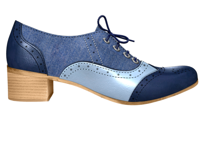 Morgan Women's Classic Oxford Pumps - Comfortable & Stylish Flat Shoes for Work, Office & Casual Wear
