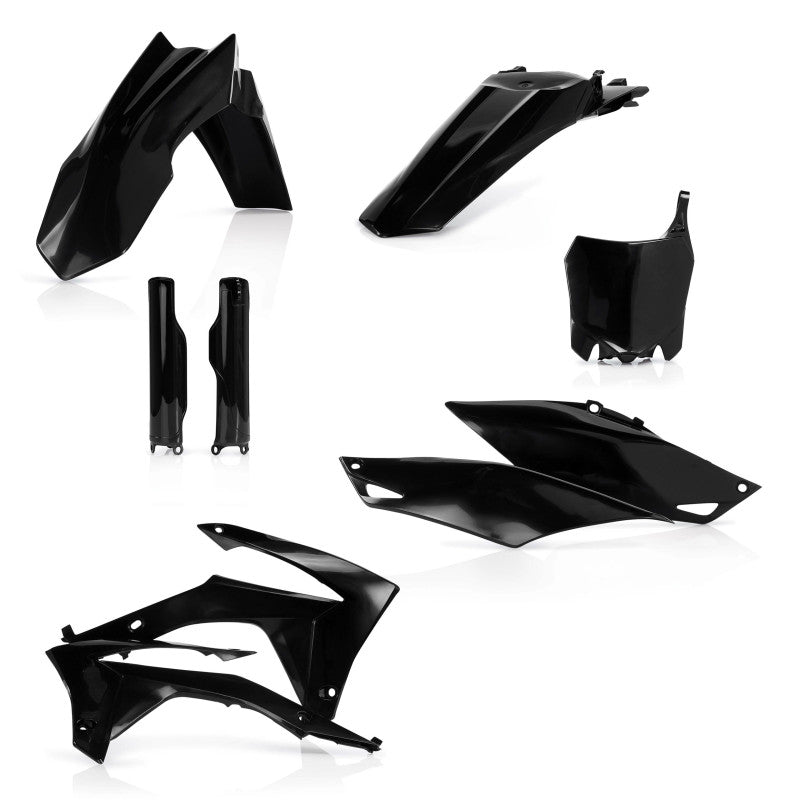 Acerbis Full Plastic Kit for Honda CRF250R/CRF450R (13-17) - Black | Replacement Body Panels | Off-Road Motorcycle Protection & Style Upgrade