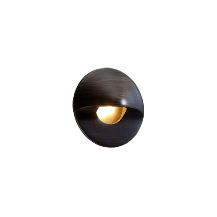 FX MOZD3LEDRDAB MO 3-LED Wall Light with ZD, Round Face, Antique Bronze Finish - Perfect for Porch, Patio, Garden & Outdoor Lighting