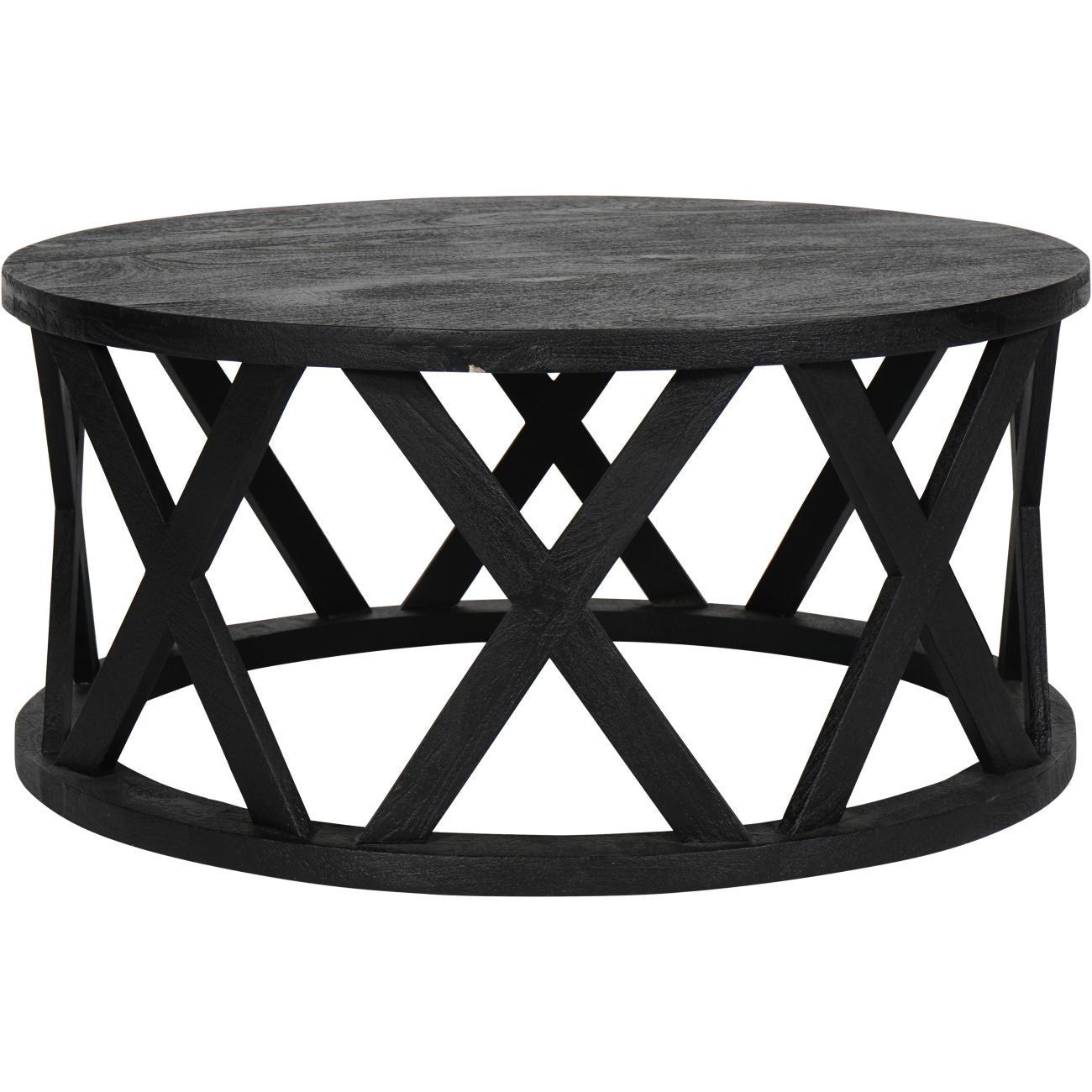 Solid Black Wood Coffee Table - Modern & Stylish Living Room Furniture for Home Decor | Perfect for Living Rooms, Offices & Apartments