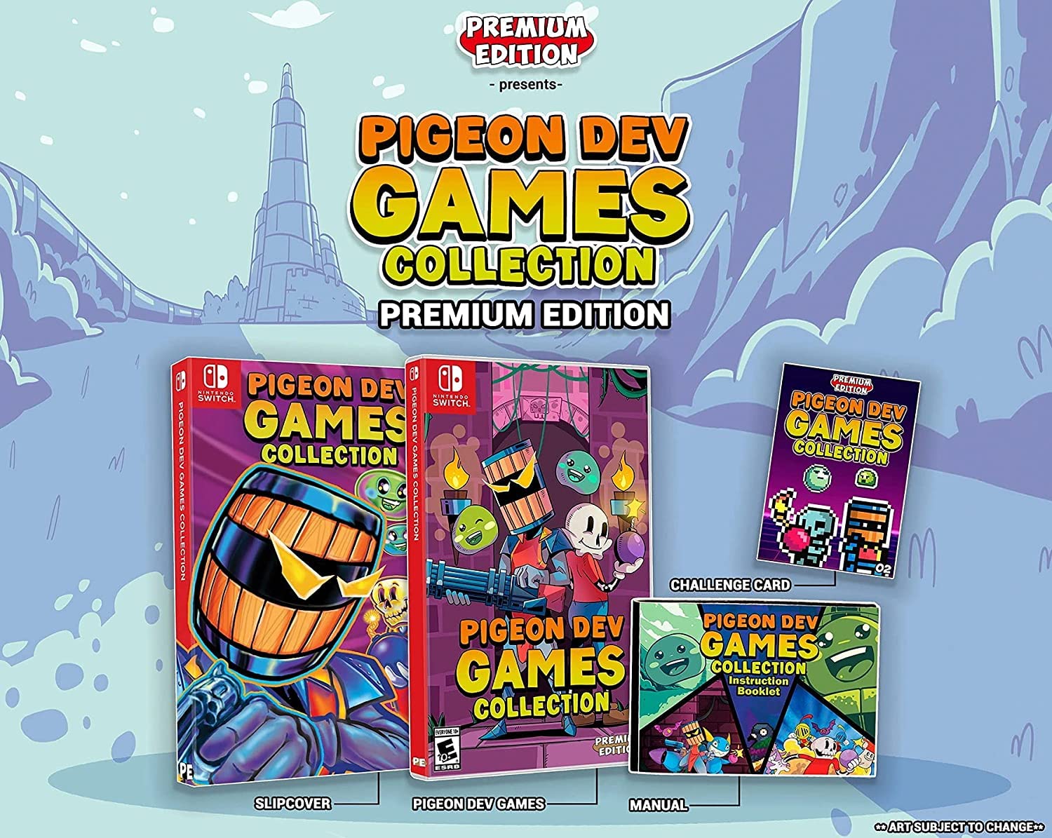 Pigeon Dev Games Collection - Premium Edition #2 for Nintendo Switch | Family-Friendly Multiplayer Games | Perfect for Parties & Family Game Nights
