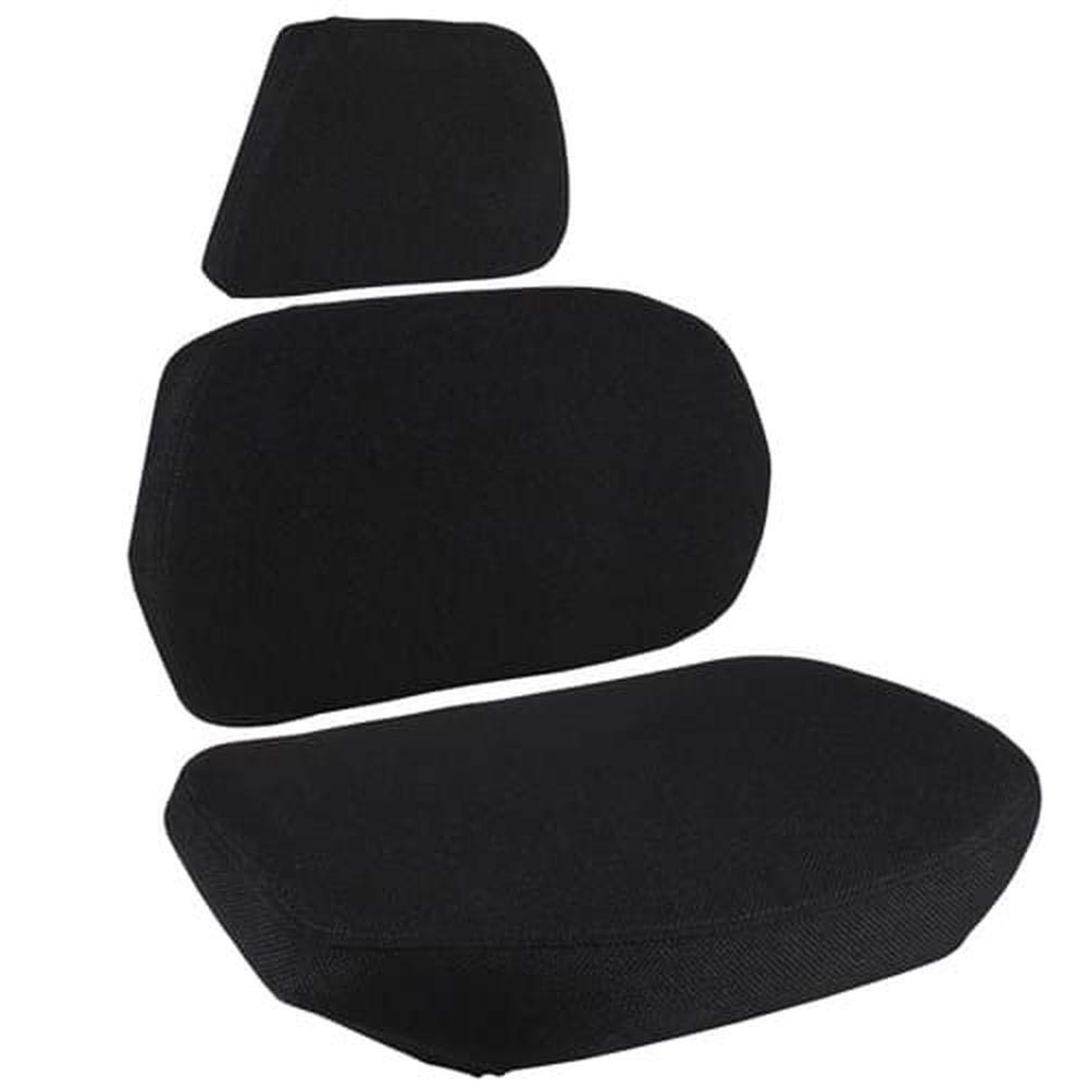 RAParts SA64493 Black Fabric Cushion Set (3-Piece) - Compatible with Case Tractor Seats | Durable & Comfortable Replacement for Farm Equipment & Heavy Machinery