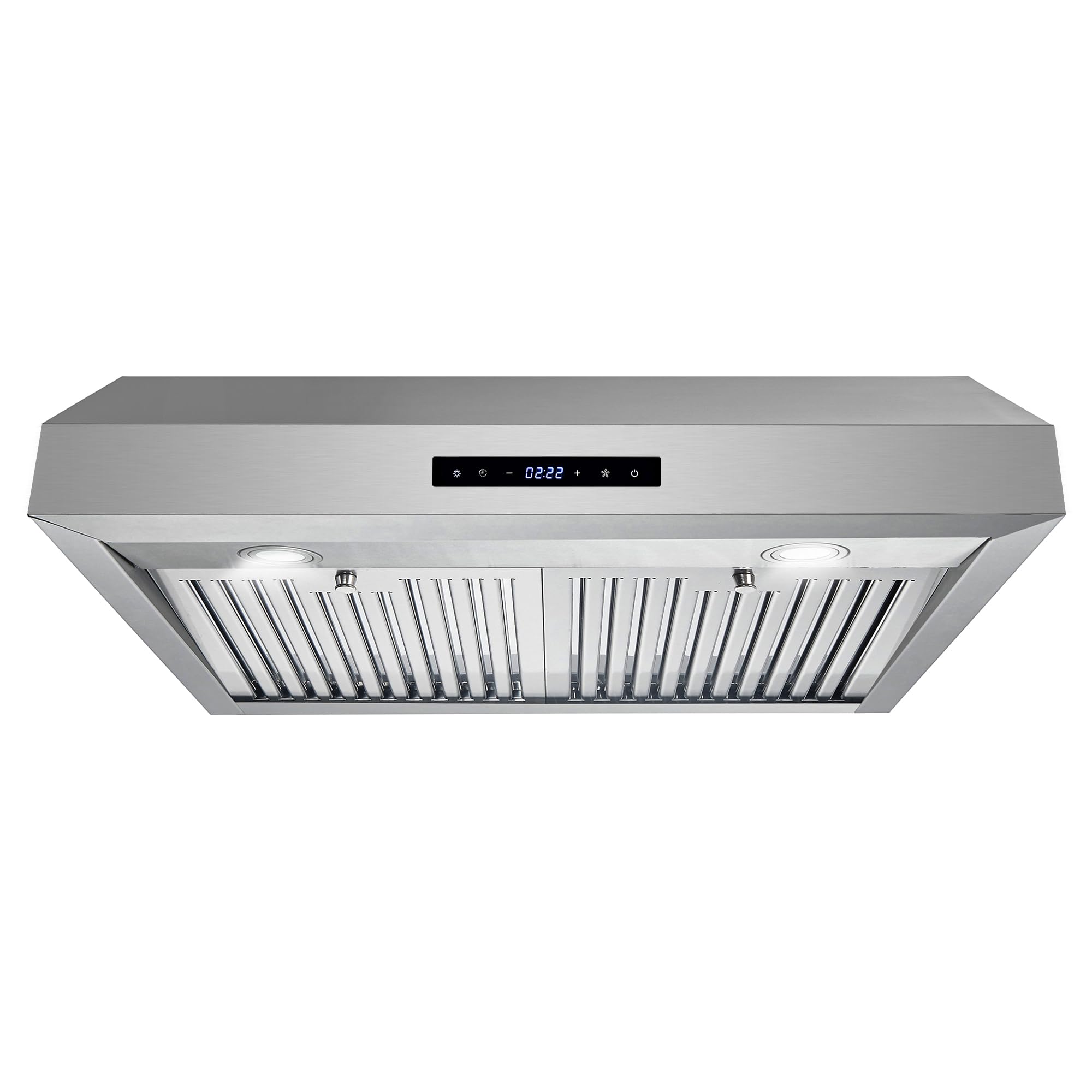 COSMO UMC30 30-Inch Stainless Steel Under Cabinet Range Hood - 380 CFM Ducted Ventilation, LED Lights & Touch Controls - Perfect for Kitchen Remodeling & Modern Home Cooking
