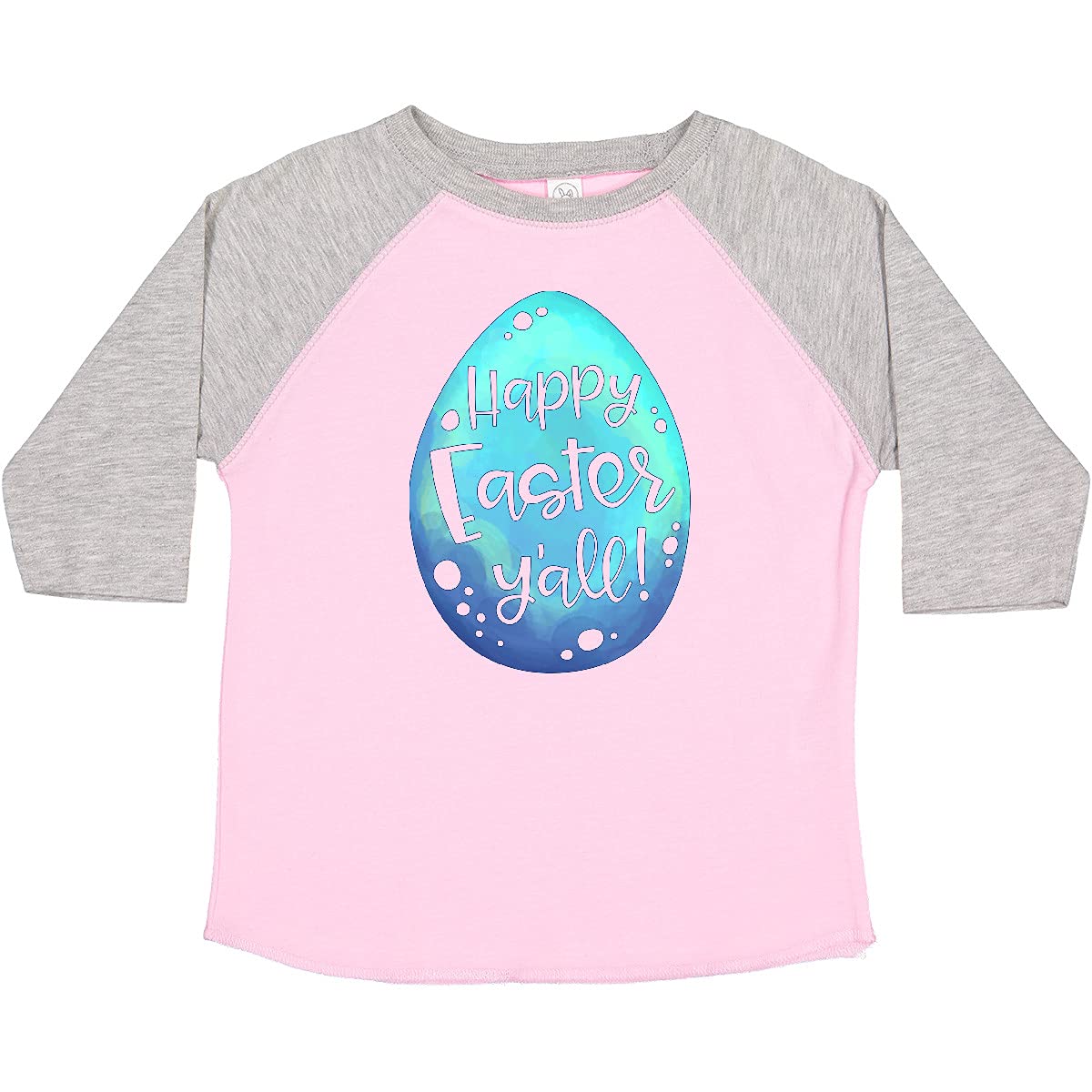 Inktastic Happy Easter Y'all Blue Easter Egg Toddler T-Shirt - Cute Easter Outfit for Toddlers & Baby Boys Girls