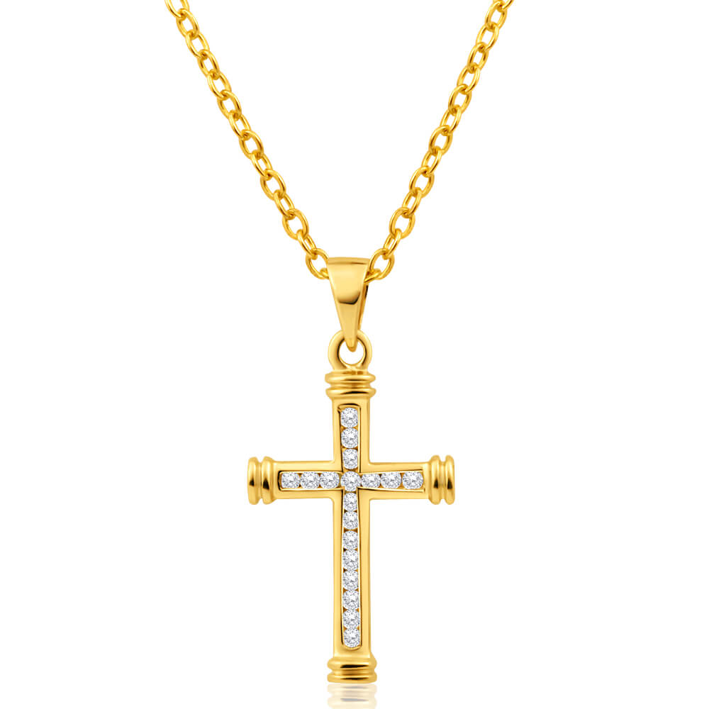 9ct Yellow Gold Diamond Pendant Necklace for Women - Elegant Jewelry Gift for Birthday, Anniversary & Special Occasions