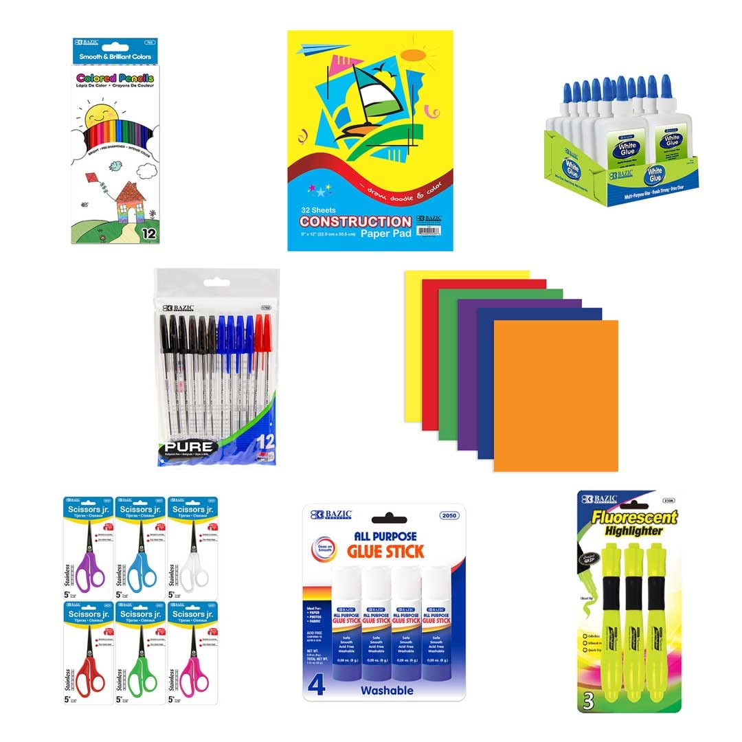 Omura Learning | Back To School Kit for Elementary Students | Creative School Supplies Set for Kids | Perfect for Classroom, Homeschooling & Distance Learning