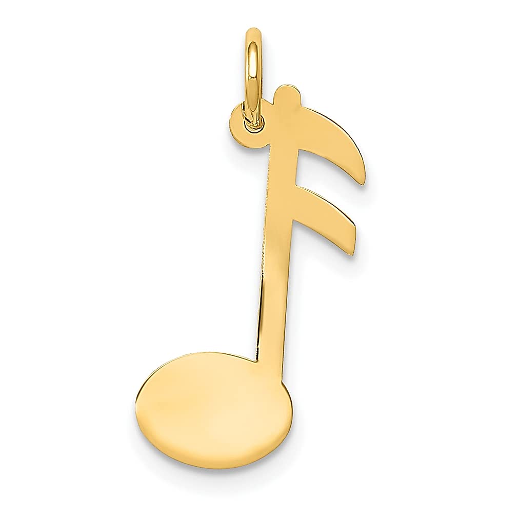 14k Gold Music Note Necklace - Elegant Jewelry Gift for Women - Perfect for Concerts & Special Occasions