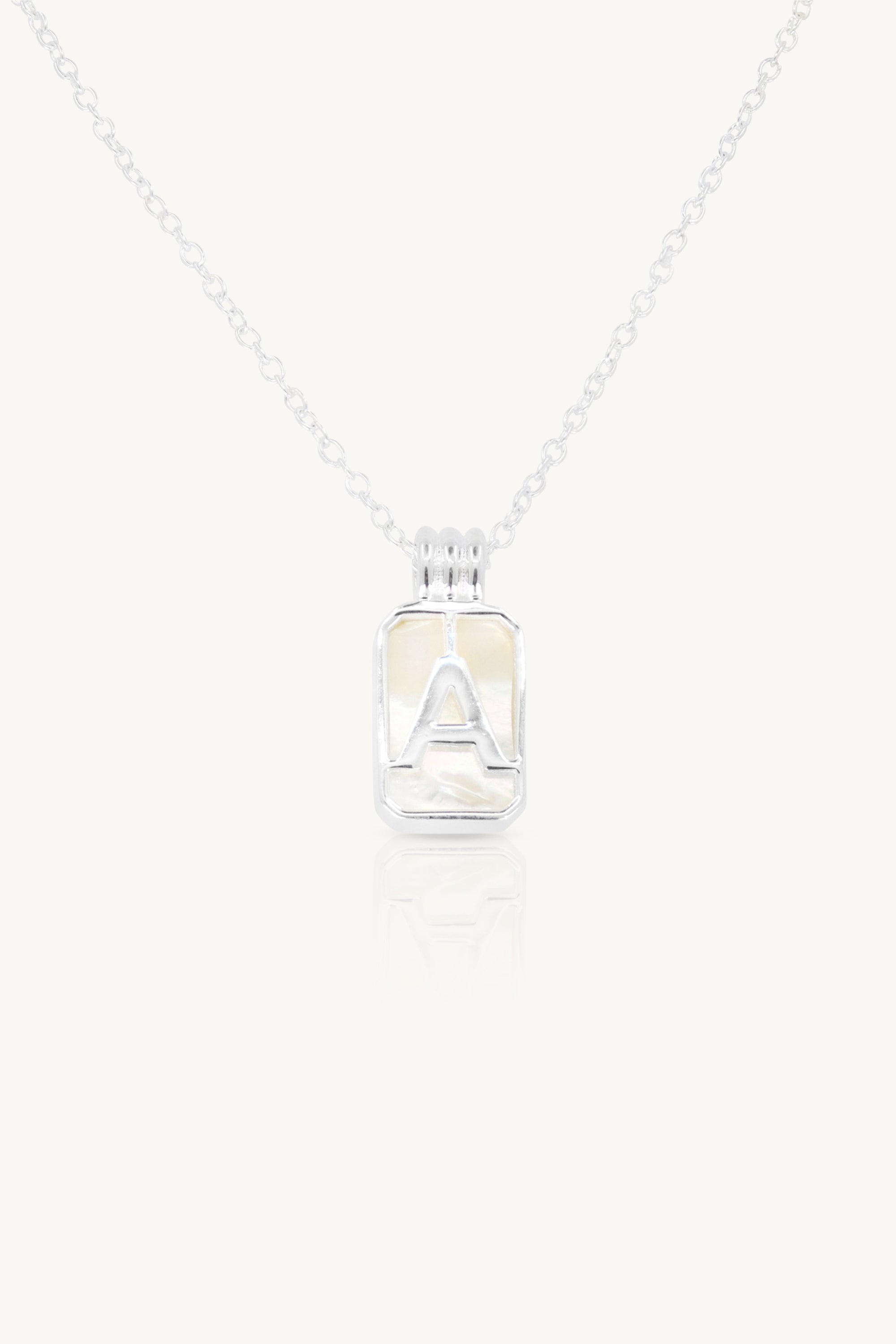 Initial A to Z Silver Necklace for Women - Personalized Alphabet Pendant Jewelry Gift for Her - Perfect for Birthdays, Anniversaries & Everyday Wear