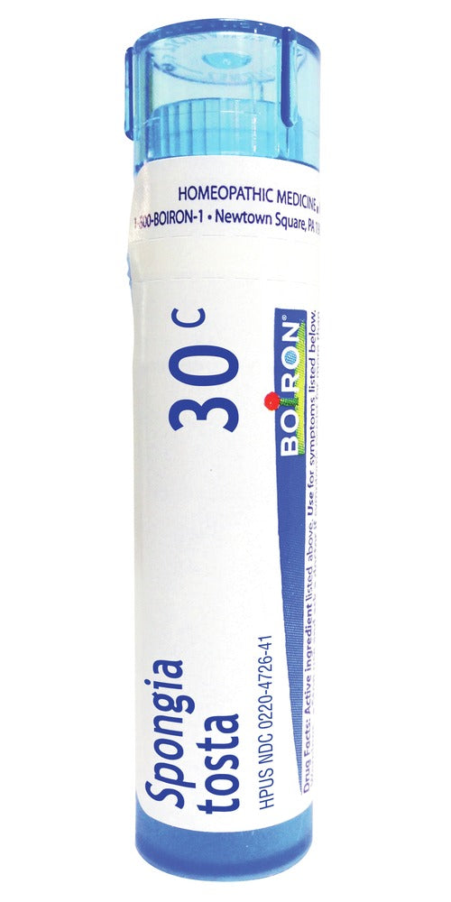 Spongia Tosta 30C Homeopathic Medicine - Natural Remedy for Cough & Respiratory Relief | Perfect for Cold, Flu & Allergy Season