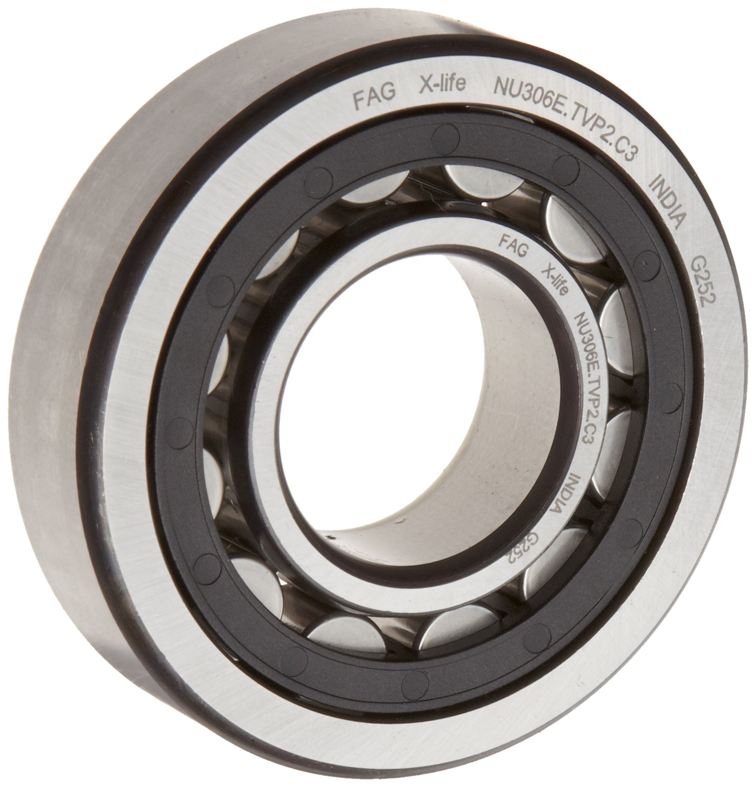 NU2311E-TVP2-C3 Single Row Cylindrical Roller Bearing - Straight Bore, Removable Inner Ring, High Load Capacity, Polyamide Cage, C3 Clearance (55mm ID x 120mm OD x 43mm Width) - Ideal for Industrial Machinery, Heavy Equipment & Power Transmission Systems