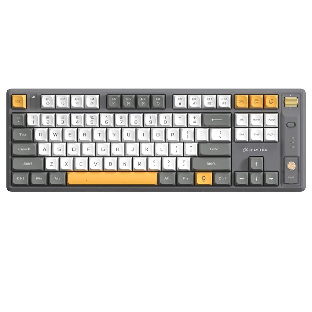 iFLYTEK AI T8 Mechanical Keyboard with Voice Input Support for 66+ Languages - Perfect for Gaming, Programming & Multilingual Typing
