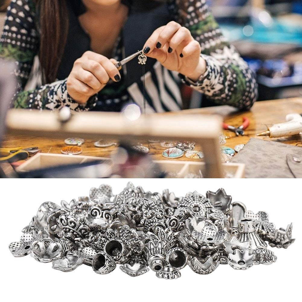 Vintage Spacer Beads for Jewelry Making - DIY Bracelet, Necklace & Earring Beads - Jewelry Findings with Flower Design - Perfect for Handmade Jewelry, Gifts & Craft Projects