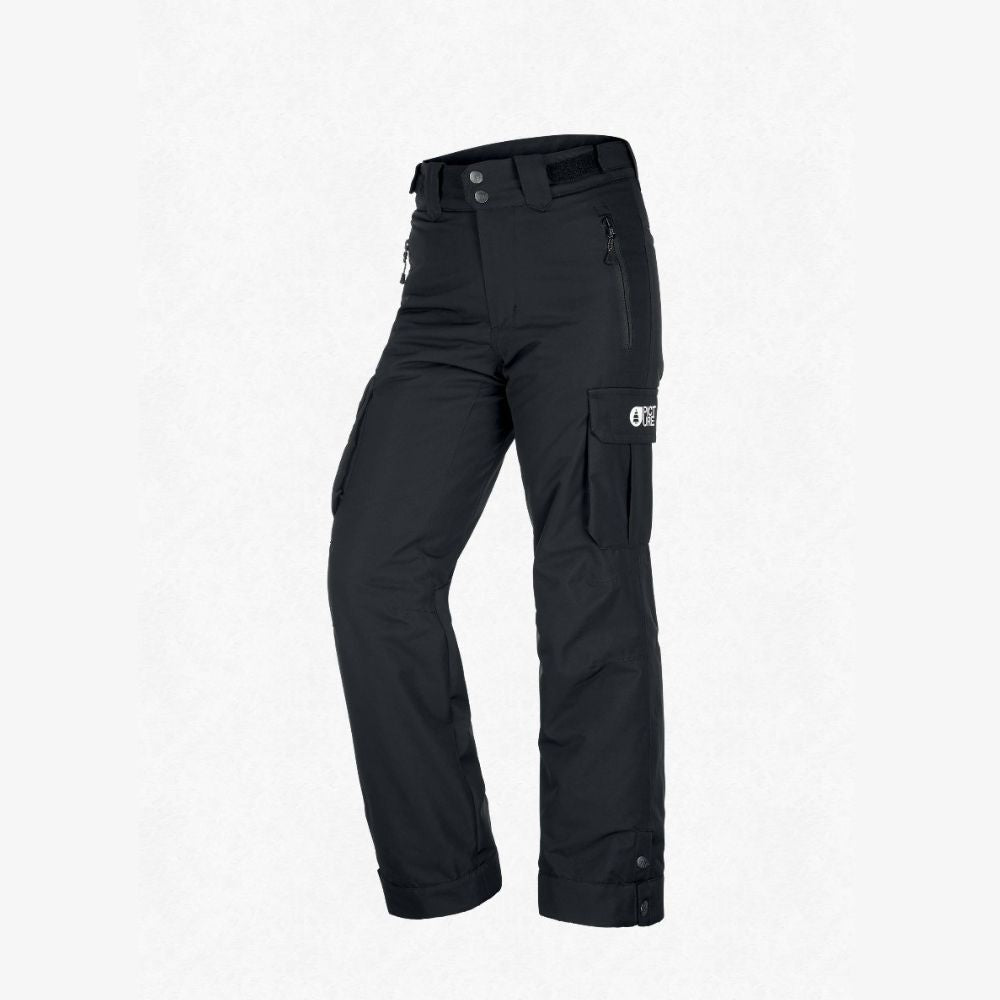 Kids Ski Pants for Boys & Girls - Waterproof Snow Pants for Ages 7-8 Years (Black) - Perfect for Winter Sports & Outdoor Snow Play
