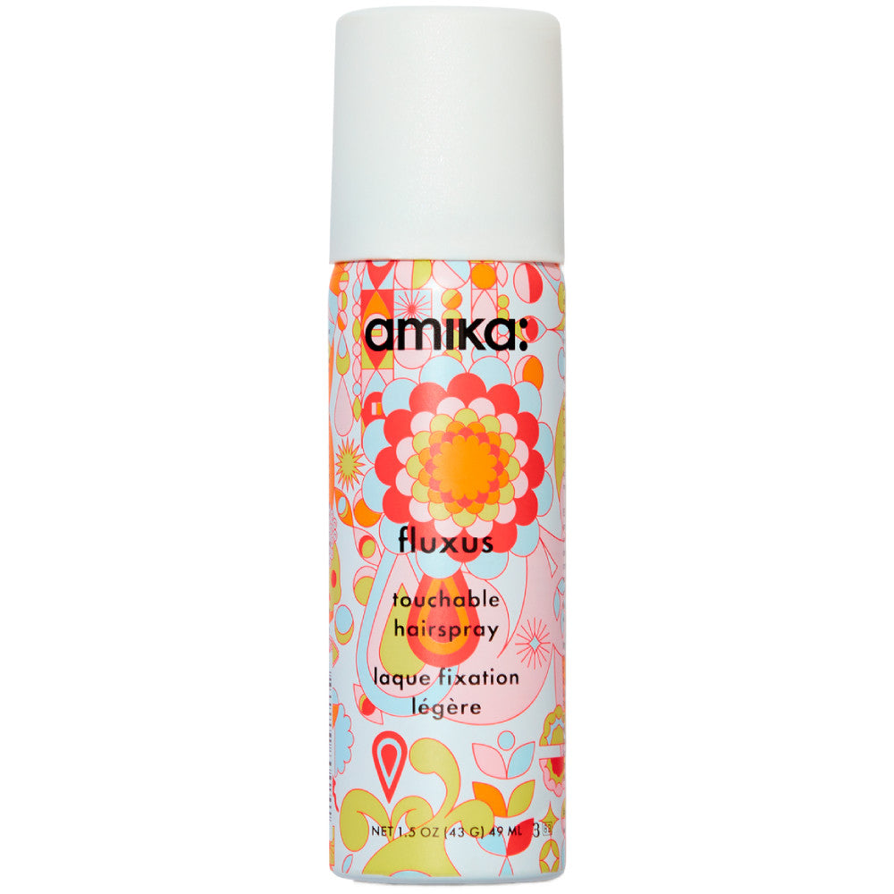 Amika Fluxus Touchable Hairspray - Lightweight Hold & Shine for All Hair Types - Perfect for Styling, Volume & Everyday Use