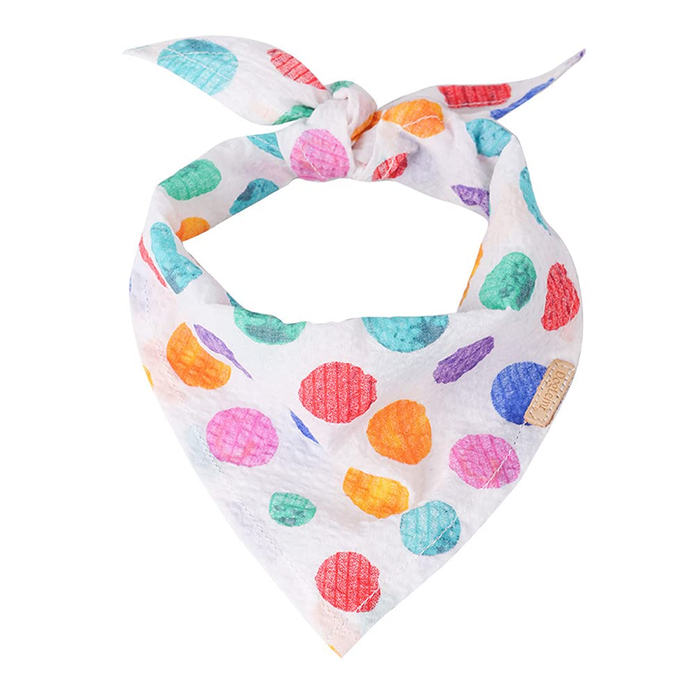 Stylish Pet Bandana Scarf for Cats & Dogs - Soft Printed Bib Collar, Absorbent Saliva Towel, Fashionable Dog Sweater - Perfect for Grooming, Walks & Special Occasions
