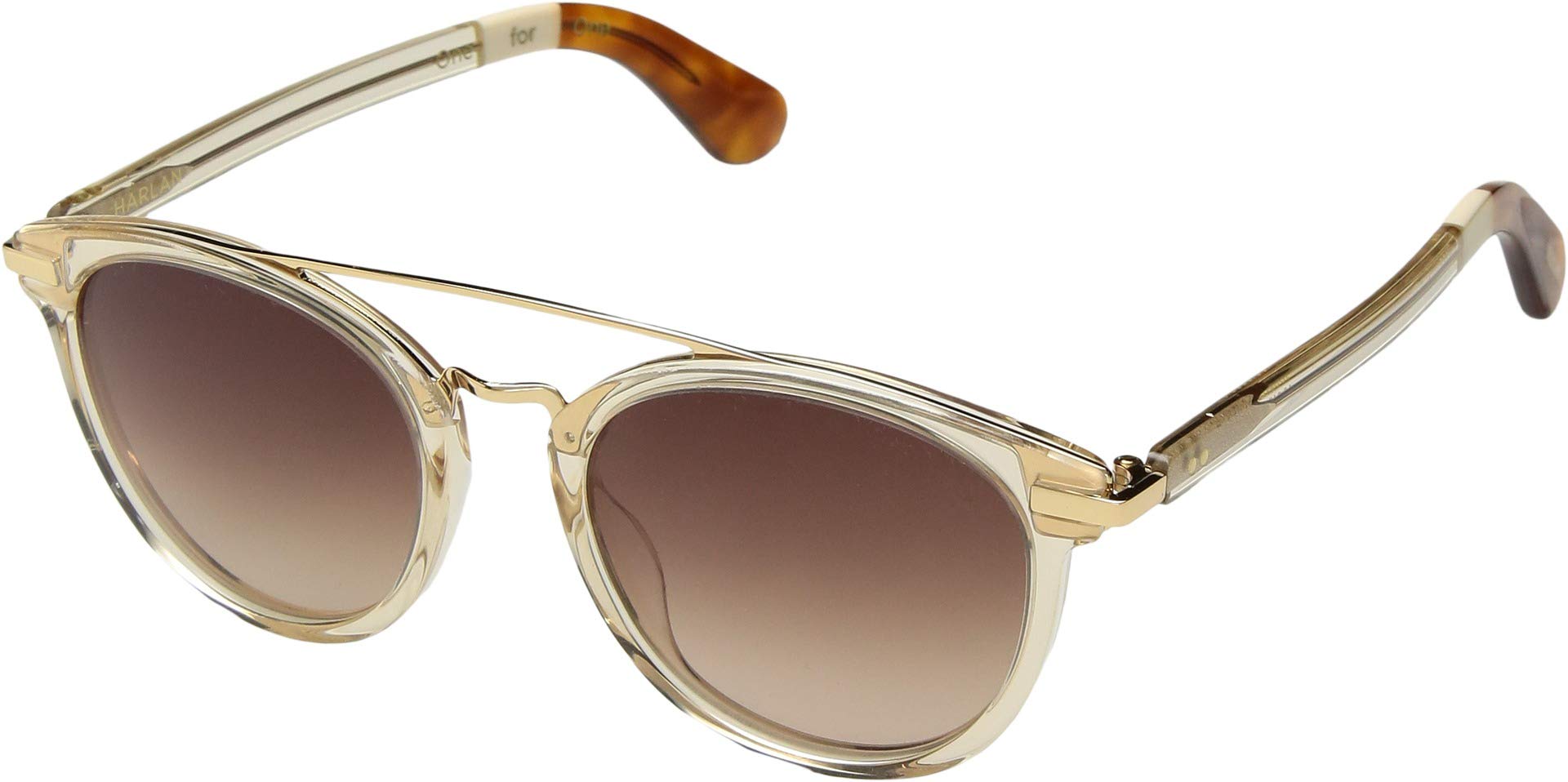 TOMS Harlan Round Sunglasses for Men & Women - UV Protection Polarized Lenses - Stylish Retro Aviator Sunglasses for Outdoor, Driving, Beach & Travel