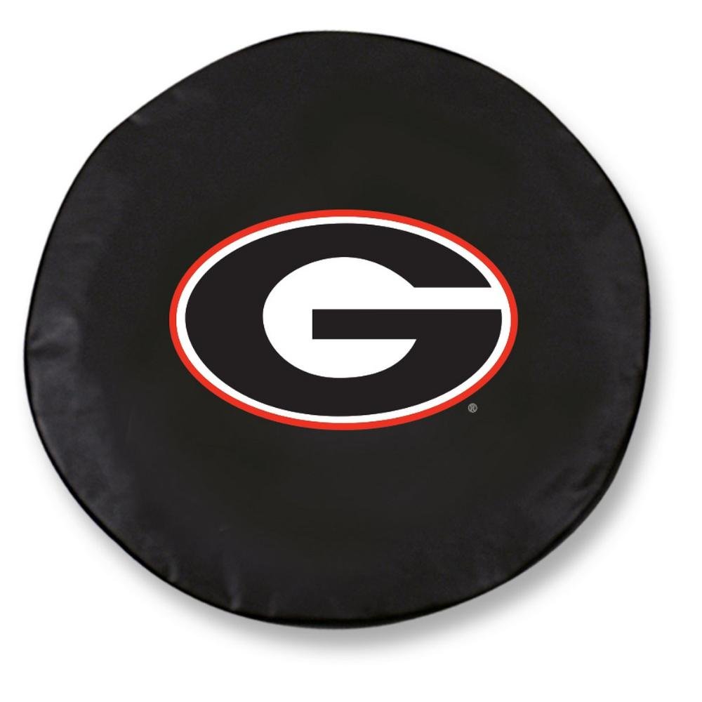 Holland Bar Stool Co. Georgia Bulldogs Black Exact Fit Tire Cover - H2 | Officially Licensed NCAA Tire Protector | Perfect for Tailgating, Game Days & RV Camping