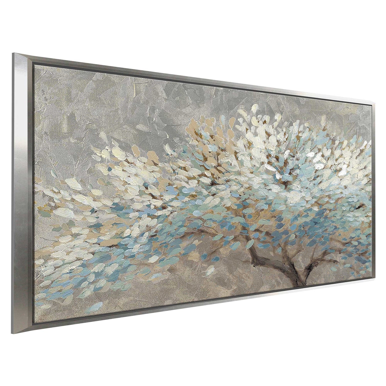 A Thousand Silver Lifetimes Floating Canvas Print - Modern Wall Art for Living Room, Bedroom & Office Decor